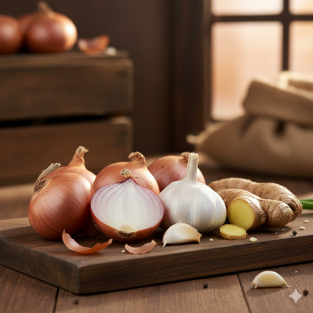 1. Fresh Alliums & Tubers